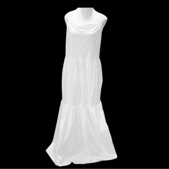 Rag & Bone Leilah Poplin Dress Elegant White Maxi Dress Brand New Large - Picture 5 of 12